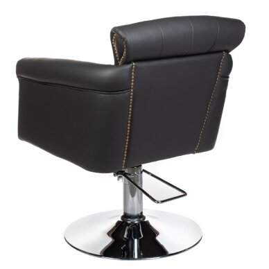 Frizieru krēsls PROFESSIONAL HAIRDRESSING CHAIR ALBERTO BERLIN DARK GREY 2
