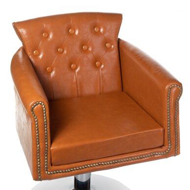 Kirpyklos kėdė PROFESSIONAL HAIRDRESSING CHAIR ALBERTO BERLIN LIGHT BROWN 4 Kirpyklos kėdė PROFESSIONAL HAIRDRESSING CHAIR ALBERTO BERLIN LIGHT BROWN 4