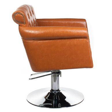 Kirpyklos kėdė PROFESSIONAL HAIRDRESSING CHAIR ALBERTO BERLIN LIGHT BROWN 1 Kirpyklos kėdė PROFESSIONAL HAIRDRESSING CHAIR ALBERTO BERLIN LIGHT BROWN 1