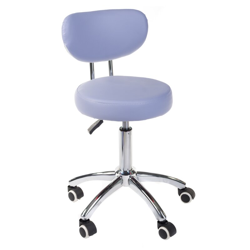 Beautician stool COSMETIC BEAUTY STOOL PRACTIC SKANDI BLUE