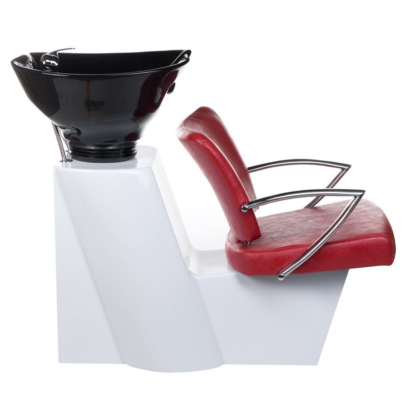 Friseur waschbecken PROFESSIONAL HAIRWASHER LIVIO BRUSSEL RED 1