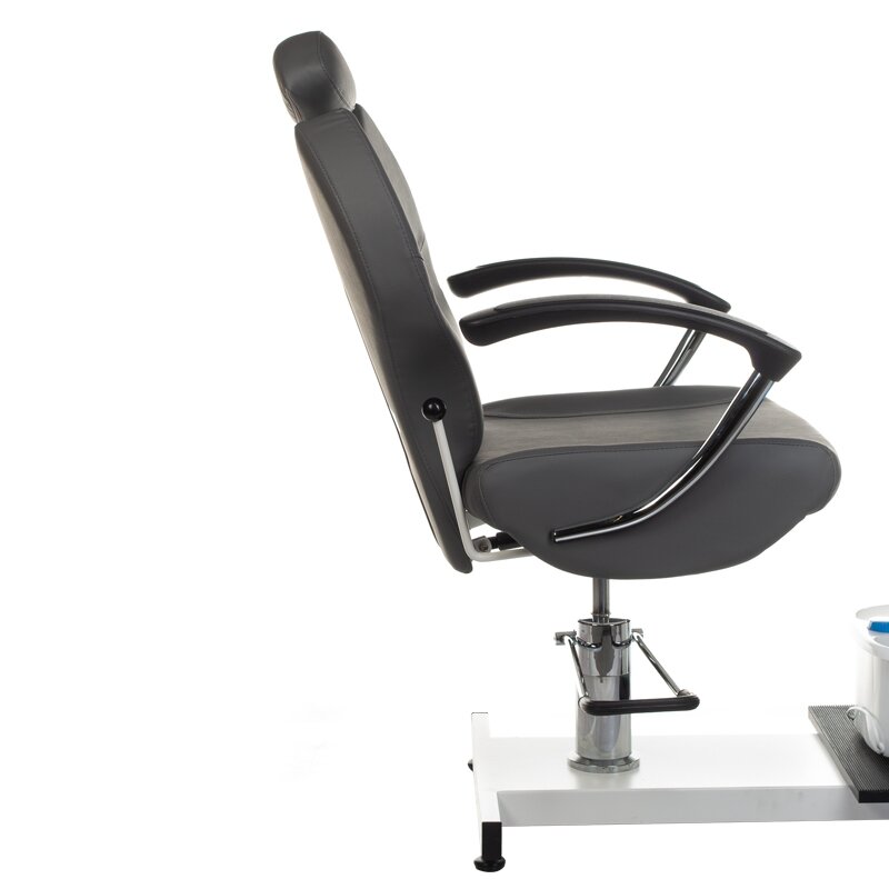 Pedicure chair with foot bath PEDICURE CHAIR COMFORT HYDRAULIC GREY 6 Pedicure chair with foot bath PEDICURE CHAIR COMFORT HYDRAULIC GREY 6