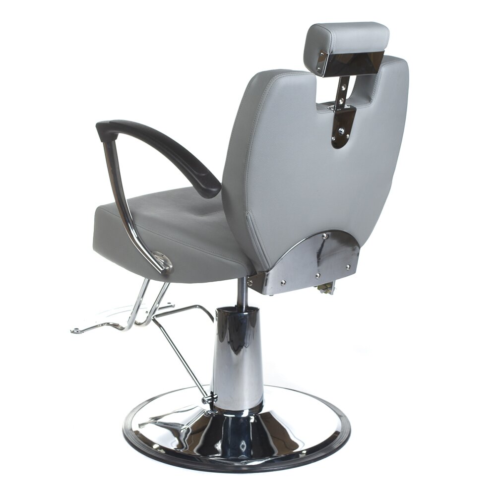 Kirpyklos kėdė PROFESSIONAL BARBER CHAIR HEKTOR BRUSSEL LIGHT GREY