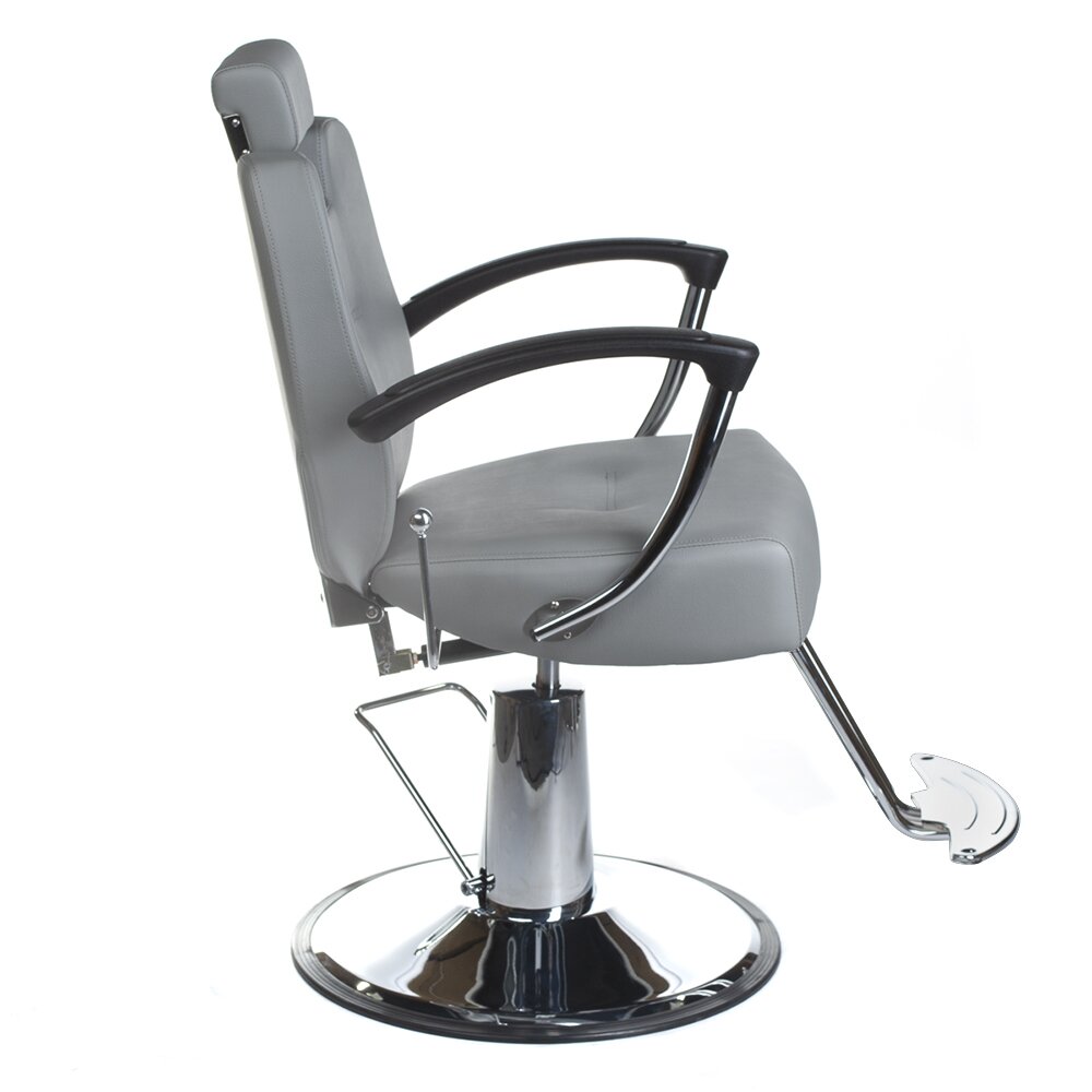 Barbierstuhl PROFESSIONAL BARBER CHAIR HEKTOR BRUSSEL LIGHT GREY 6