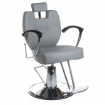 Hairdressing chair PROFESSIONAL BARBER CHAIR HEKTOR BRUSSEL LIGHT GREY