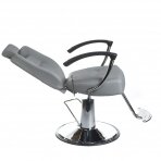 Krzesło barberski PROFESJONALNY FOTEL FRYZJERSKI HEKTOR BRUSSEL LIGHT GREY