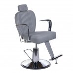 Hairdressing chair PROFESSIONAL BARBER CHAIR OLAF LIGHT GREY