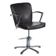 Juuksuritool PROFESSIONAL HAIRDRESSING CHAIR LIVIO BRUSSEL BROWN (Toote pakend on kahjustatud)
