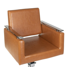 Frizieru krēsls PROFESSIONAL HAIRDRESSING CHAIR MILO ANKARA LIGHT BROWN