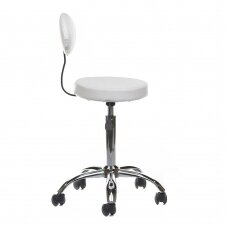 Kosmetologinė meistro kėdutė COSMETIC BEAUTY STOOL PRACTIC WHITE