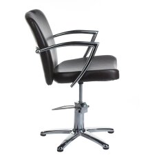 Frizieru krēsls PROFESSIONAL HAIRDRESSING CHAIR LIVIO BRUSSEL BROWN (Produkts ar bojātu iepakojumu)