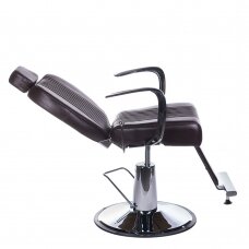 Frizieru krēsls PROFESSIONAL BARBER CHAIR OLAF BROWN