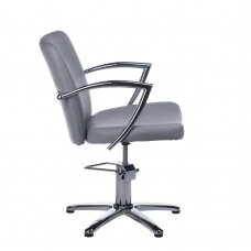 Hairdressing chair PROFESSIONAL HAIRDRESSING CHAIR LIVIO BRUSSEL LIGHT GREY