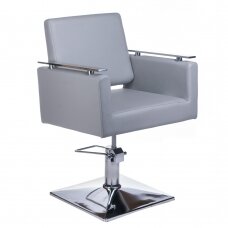 Kirpyklos kėdė PROFESSIONAL HAIRDRESSING CHAIR MILO ANKARA LIGHT GREY