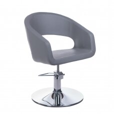 Frizieru krēsls PROFESSIONAL HAIRDRESSING CHAIR PAOLO LIGHT GREY
