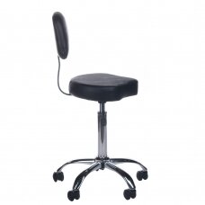 Taboret kosmetyczny COSMETIC BEAUTY STOOL PRACTIC SHAPE BLACK