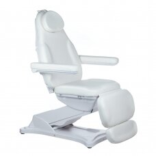 Kosmetoloģijas krēsls MODENA 2 MOTOR ELECTRIC CHAIR WHITE