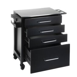 Cosmetology trolley KALEVA INKOO BLACK