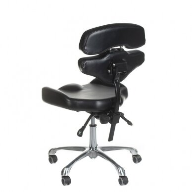 Kosmetoloģijas taburete JUHO INKOO BLACK 1