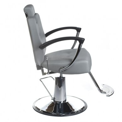 Hairdressing chair PROFESSIONAL BARBER CHAIR HEKTOR BRUSSEL LIGHT GREY 2