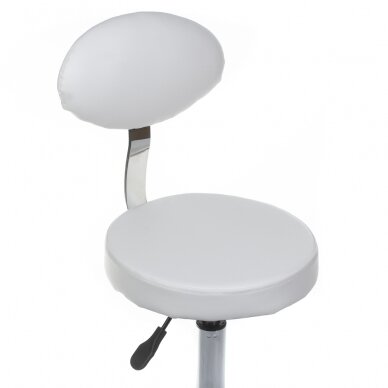 Kosmetoloogiline stool COSMETIC BEAUTY STOOL PRACTIC WHITE 2