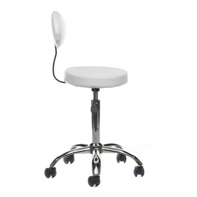 Kosmetoloogiline stool COSMETIC BEAUTY STOOL PRACTIC WHITE 1