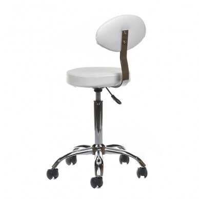 Kosmetoloogiline stool COSMETIC BEAUTY STOOL PRACTIC WHITE 3