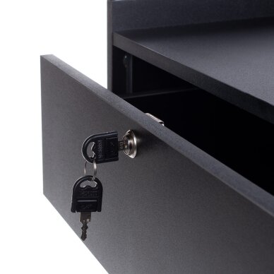 Kosmetologinis vežimėlis BS MODEL 1 BLACK 3 Kosmetologinis vežimėlis BS MODEL 1 BLACK 3