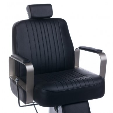 Frizieru krēsls PROFESSIONAL BARBER CHAIR HOMER BLACK 3
