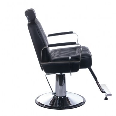Frizieru krēsls PROFESSIONAL BARBER CHAIR HOMER BLACK 2