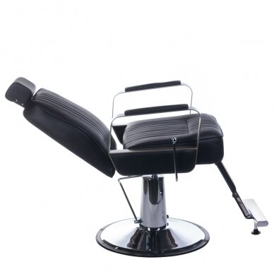 Frizieru krēsls PROFESSIONAL BARBER CHAIR HOMER BLACK 1