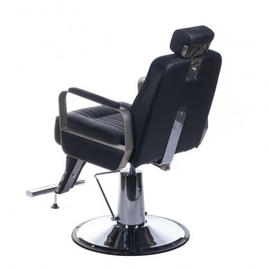 Frizieru krēsls PROFESSIONAL BARBER CHAIR HOMER BLACK 7