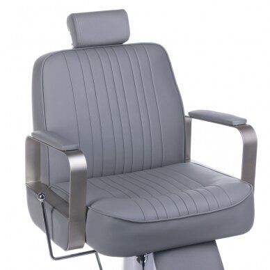 Hairdressing chair PROFESSIONAL BARBER CHAIR HOMER LIGHT GREY 3