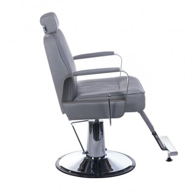 Krzesło barberski PROFESSIONAL BARBER CHAIR HOMER LIGHT GREY 2