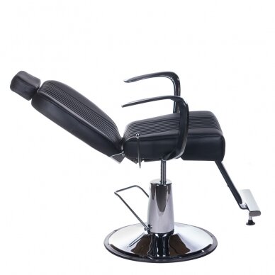 Hairdressing chair PROFESSIONAL BARBER CHAIR OLAF BLACK 1