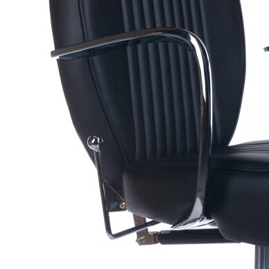 Kirpyklos kėdė PROFESSIONAL BARBER CHAIR OLAF BLACK 6 Kirpyklos kėdė PROFESSIONAL BARBER CHAIR OLAF BLACK 6