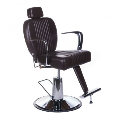 Krzesło barberski PROFESSIONAL BARBER CHAIR OLAF BROWN