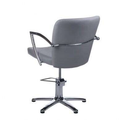 Hairdressing chair PROFESSIONAL HAIRDRESSING CHAIR LIVIO BRUSSEL LIGHT GREY 2