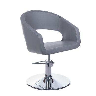 Kirpyklos kėdė PROFESSIONAL HAIRDRESSING CHAIR PAOLO LIGHT GREY Kirpyklos kėdė PROFESSIONAL HAIRDRESSING CHAIR PAOLO LIGHT GREY