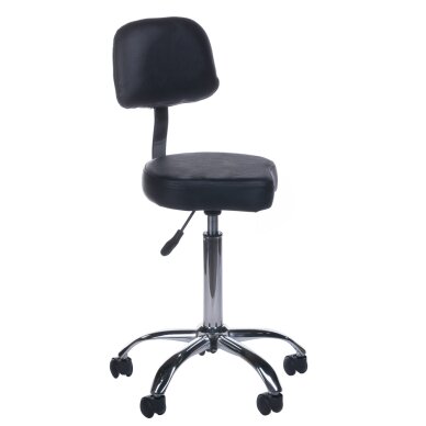 Kosmetoloogiline stool COSMETIC BEAUTY STOOL PRACTIC SHAPE BLACK