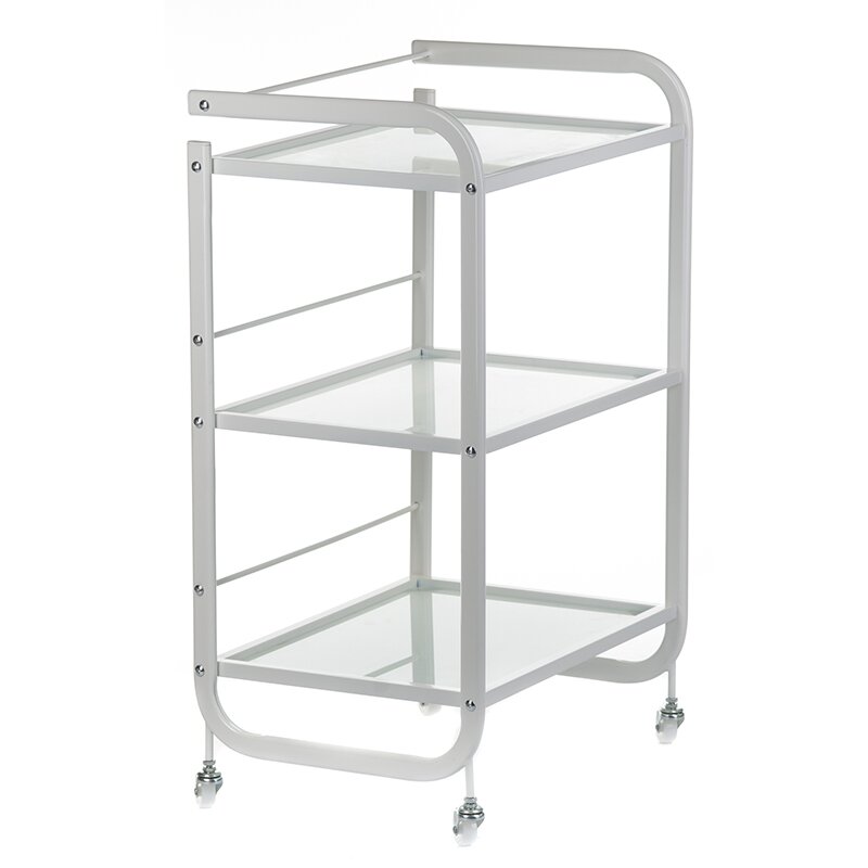 Kosmetologinis vežimėlis PRO 6002 WHITE 1 Kosmetologinis vežimėlis PRO 6002 WHITE 1