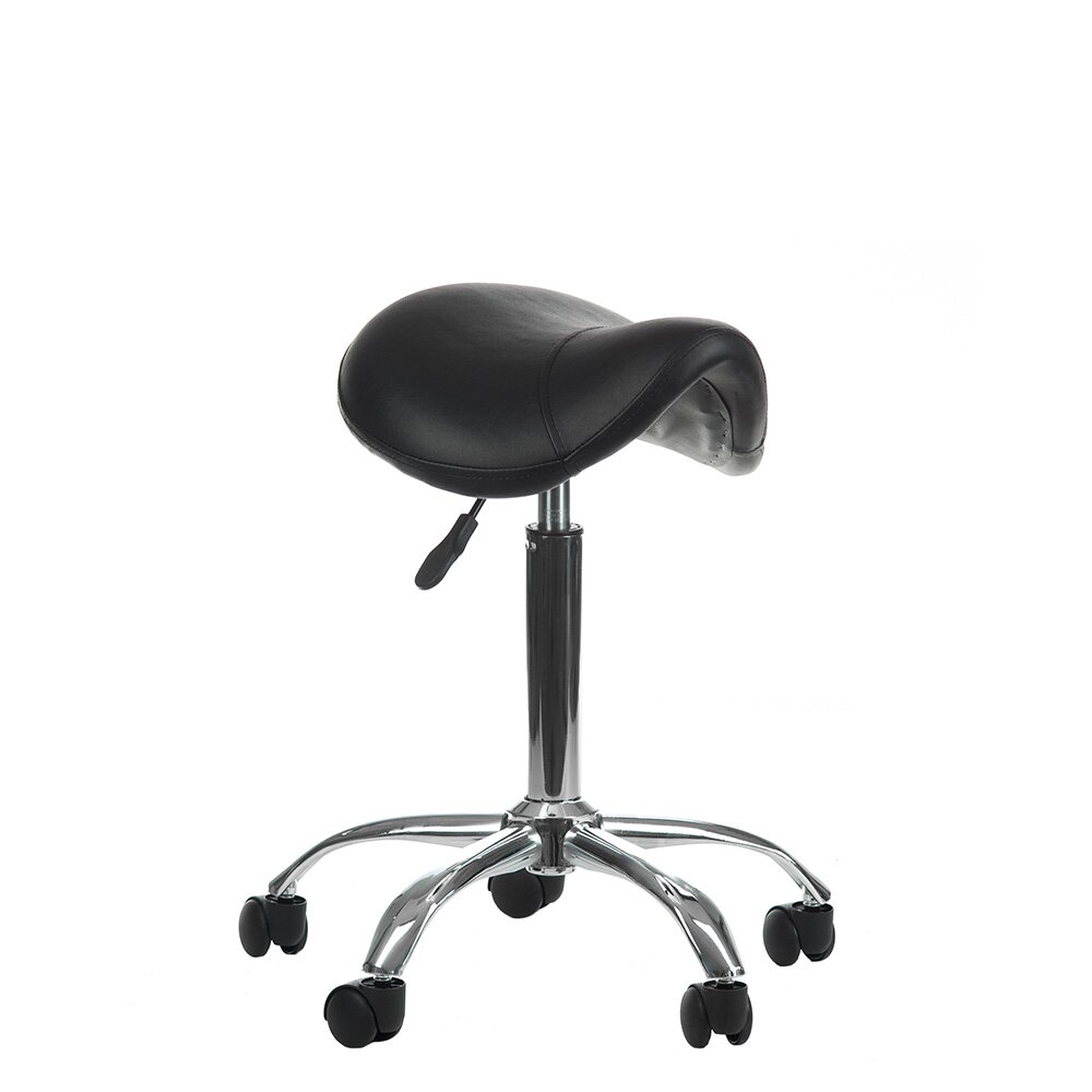 Kosmetologinė meistro kėdutė COSMETIC BEAUTY STOOL SINGLE BLACK Kosmetologinė meistro kėdutė COSMETIC BEAUTY STOOL SINGLE BLACK