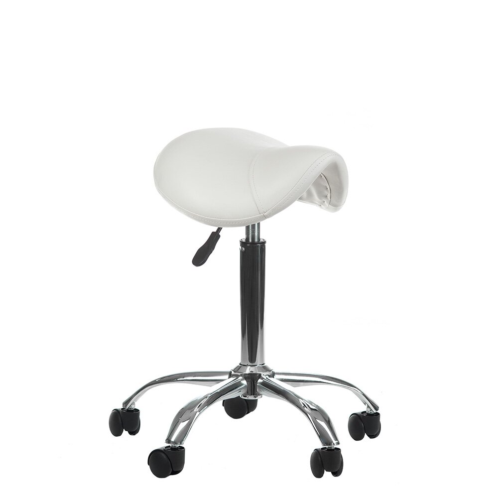 Taboret kosmetyczny COSMETIC BEAUTY STOOL SINGLE WHITE Taboret kosmetyczny COSMETIC BEAUTY STOOL SINGLE WHITE