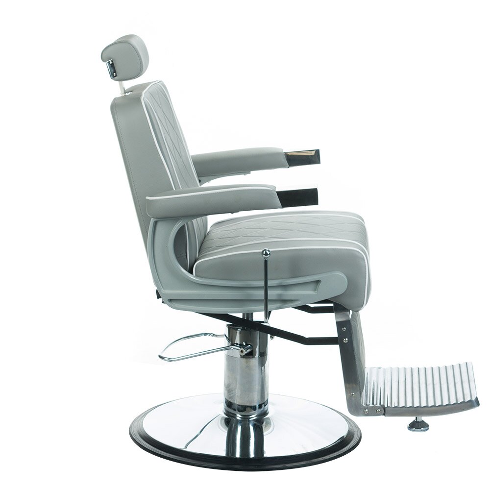 Barber krēsls Odys BH-31825M Barber Chair Light Grey 1 Barber krēsls Odys BH-31825M Barber Chair Light Grey 1
