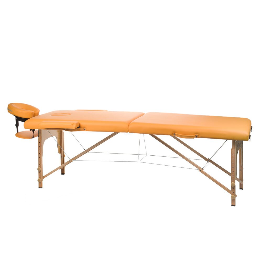 Foldable massage table BEAUTY SYSTEM WOOD 2 ORANGE Foldable massage table BEAUTY SYSTEM WOOD 2 ORANGE