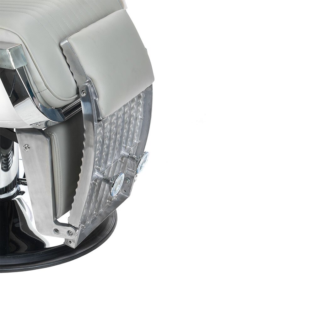 Friseurstuhl Barber Chair Lumber Light Grey 7