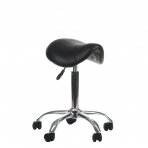 Meistara krēsls COSMETIC BEAUTY STOOL SINGLE BLACK