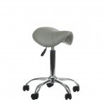 Meistara krēsls COSMETIC BEAUTY STOOL SINGLE GREY
