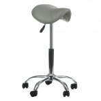 Kosmetologinė meistro kėdutė COSMETIC BEAUTY STOOL SINGLE GREY