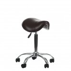 Kosmetologinė meistro kėdutė COSMETIC BEAUTY STOOL SINGLE BROWN